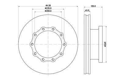 ΔΙΣΚΟΠΛ. ΜΑΝ L-M-F 2000 Φ 438x135