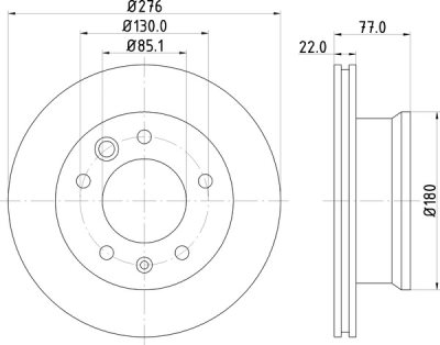 ΔΙΣΚΟΠΛΑΚΑ M/C SPRINTER EM. Φ 276x121 (67106)