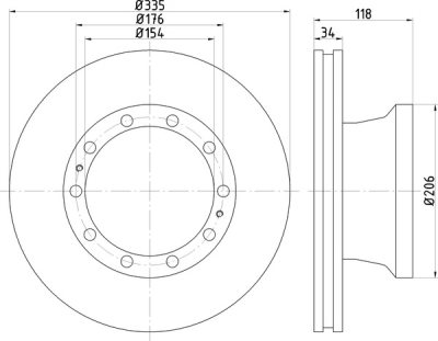 ΔΙΣΚΟΠΛΑΚΑ ΜΑΝ TGL 335X118 (MAN 114)